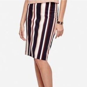 Ann Taylor Striped Pencil Skirt